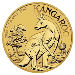 jest jedną z najbardziej znanych monet bulionowych świata. Ponieważ każdego roku zmienia rewers, zyskuje dodatkowo jako moneta kolekcjonerska. Australijski Kangur 1/4 uncji złota 2023