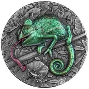 Chameleon Amazing Animals 3 uncje srebra 2021