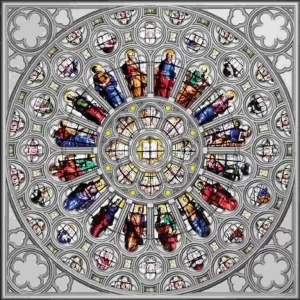 The Rose Window Westminster Abbey 150 g srebra 2021