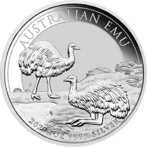Australijski Emu 1 uncja Srebra 2020