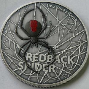 Redback Spider 1 uncja Srebra 2020 Antique Ruten