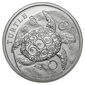 Turtle 2 uncje srebra 2024