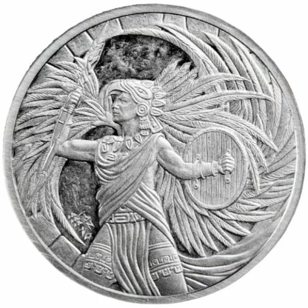 Eagle Warrior Aztec 1 uncja srebra