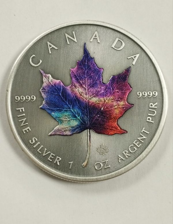 Kanadyjski Liść Klonowy 1 uncja srebra 2023 Galaxy