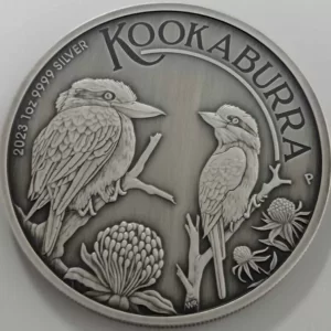 Kookaburra 1 uncja Srebra 2023 Antique