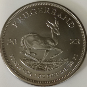 Krugerrand 1 uncja Srebra 2023 Pełne Rutenowanie