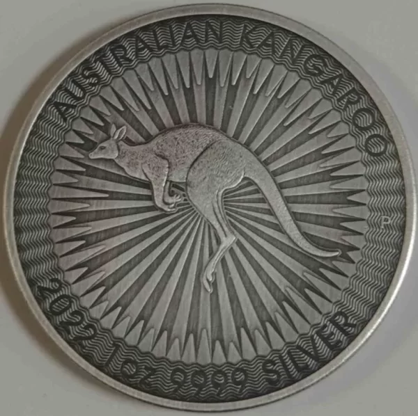 Australijski Kangur 1 uncja Srebra 2022 Antique