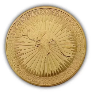 Australijski Kangur 1 uncja Srebra 2023 Pełne złocenie