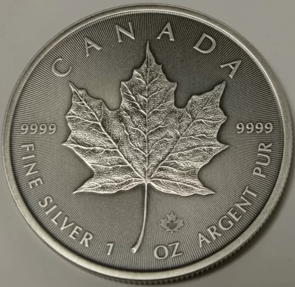 Kanadyjski Liść Klonowy 1 uncja Srebra 2023 Antique