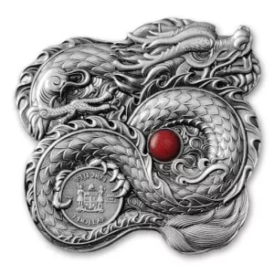 Chinese Whiskered Dragon Dragons of the World 1 uncja srebra 2024