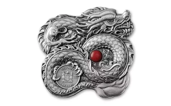 Chinese Whiskered Dragon Dragons of the World 1 uncja srebra 2024