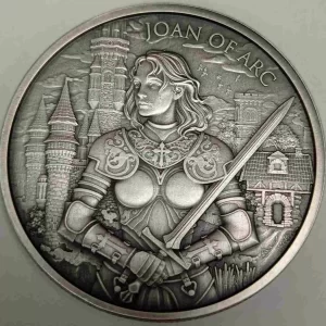 Joan of Arc Legendary Warriors 1 uncja srebra Antique