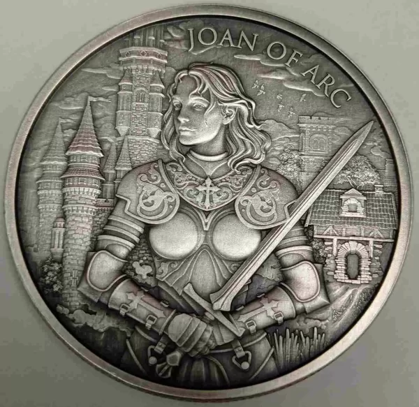 Joan of Arc Legendary Warriors 1 uncja srebra Antique