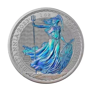 Britannia 1 uncja Srebra 2023 Hologram