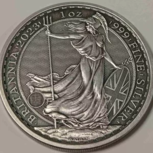 Britannia 1 uncja Srebra 2024 Antique