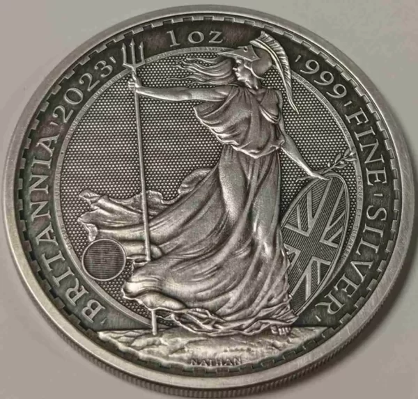 Britannia 1 uncja Srebra 2024 Antique